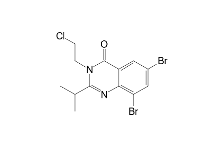 3-(2'-CHLOROETHAN-1'-YL)-6,8-DIBROMO-2-ISOPROPYLQUINAZOLIN-4-ONE