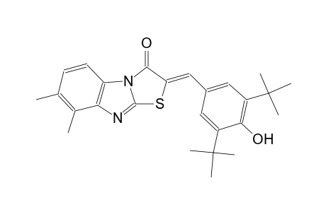(2Z)-2-(3,5-ditert-butyl-4-hydroxybenzylidene)-7,8-dimethyl[1,3]thiazolo[3,2-a]benzimidazol-3(2H)-one