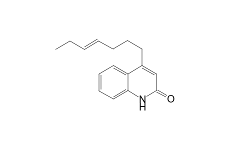(E)-4-(4-Hepten-1-yl)quinol-2(1H)-one