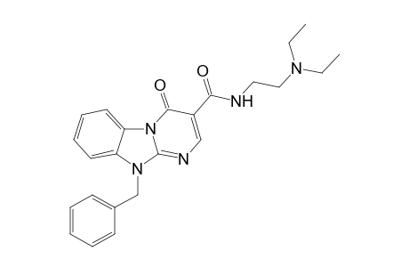 3-{[2'-(N,N-Diethylamino)ethyl]aminocarbonyl}-10-benzyl-pyrimido[1,2-a]benzimidazol-4(10H)-one