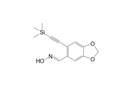 (5E)-6-(2-trimethylsilylethynyl)-1,3-benzodioxole-5-carbaldehyde oxime