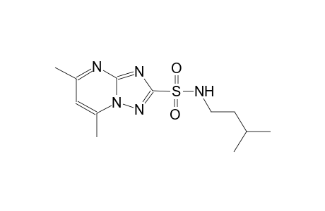 N-isopentyl-5,7-dimethyl[1,2,4]triazolo[1,5-a]pyrimidine-2-sulfonamide