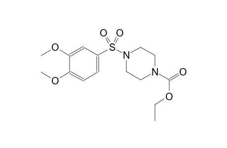 1-piperazinecarboxylic acid, 4-[(3,4-dimethoxyphenyl)sulfonyl]-, ethyl ester
