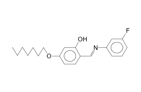 4-HEPTYLOXY-N-(META-FLUOROPHENYL)BENZALDIMIN-2-OL