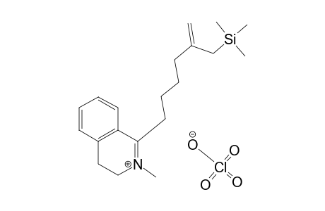 N-methyl-1-[5-[(trimethylsilyl)methyl]-5-hexenyl]-3,4-dihydroisoquinolinium perchlorate