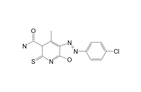 5-(PARA-CHLOROPHENYLAZO)-6-HYDROXY-4-METHYL-2-THIOXO-1,2-DIHYDROPYRIDINE-3-CARBOXAMIDE