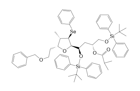 (6R,8R)-8-((2R,3S,4S,5R)-5-(2-(Benzyloxy)ethyl)-4-methyl-3-(phenylselanyl) tetrahydrofuran-2-yl)-2,2,11,11-tetramethyl-3,3,10,10-tetraphenyl-4,9-dioxa-3,10-disiladodecan-6-yl isobutyrate