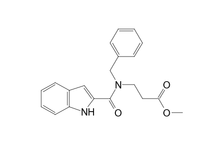 N-benzyl-N-[(indol-2-yl)carbonyl]-beta-alanine, methyl ester