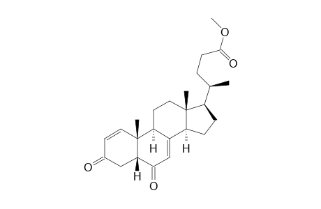 (4R)-4-[(5R,9S,10R,13R,14R,17R)-10,13-dimethyl-3,6-dioxo-5,9,11,12,14,15,16,17-octahydro-4H-cyclopenta[a]phenanthren-17-yl]pentanoic acid methyl ester