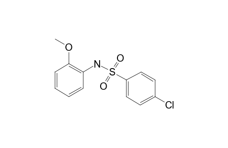 4-Chloro-N-(2-methoxyphenyl)benzenesulfonamide