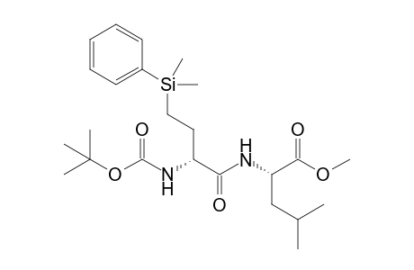 (2S)-2-[[(2R)-2-(tert-butoxycarbonylamino)-4-[dimethyl(phenyl)silyl]butanoyl]amino]-4-methyl-valeric acid methyl ester