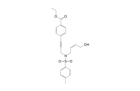 (Z)-8-(4-Carbethoxyphenyl)-5-tosyl-5-azaoct-2-en-7-yn-1-ol