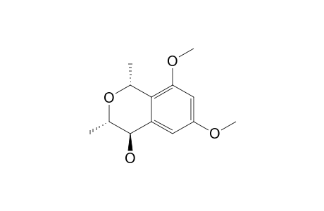 rel-(1S,3R,4S)-4-Hydroxy-6,8-dimethoxy-1,3-dimethylisochromane
