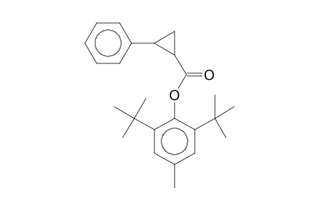 Cyclopropanecarboxylic acid, 2-phenyl-, 2,6-bis(1,1-dimethylethyl)-4-methylphenyl ester