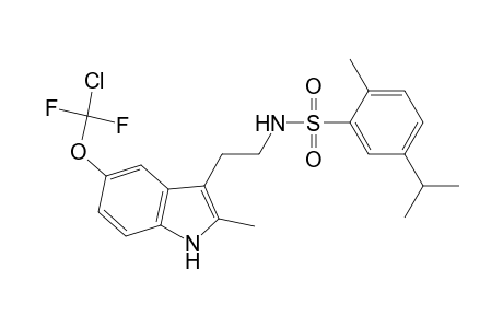 N-[2-[5-[chloranyl-bis(fluoranyl)methoxy]-2-methyl-1H-indol-3-yl]ethyl]-2-methyl-5-propan-2-yl-benzenesulfonamide