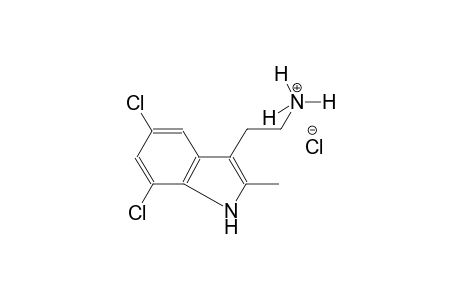 1H-indole-3-ethanaminium, 5,7-dichloro-2-methyl-, chloride