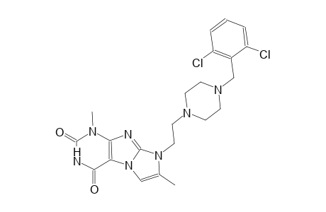 1H-imidazo[2,1-f]purine-2,4(3H,8H)-dione, 8-[2-[4-[(2,6-dichlorophenyl)methyl]-1-piperazinyl]ethyl]-1,7-dimethyl-