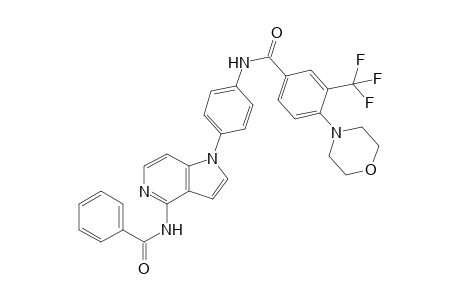 N-[4-(4-benzamido-1H-pyrrolo[3,2-c]pyridin-1-yl)-phenyl]-4-morpholino-3-trifluoromethyl-benzamide
