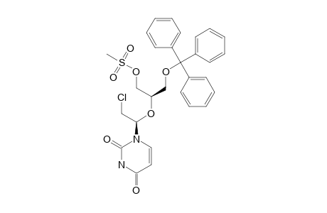 2'-CHLORO-2'-DEOXY-3'-O-(METHYLSULFONYL)-5'-O-(TRIPHENYLMETHYL)-2',3'-SECOURIDINE;1-[(1R)-2-CHLORO-1-((1R)-2-(METHYLSULFONYLOXY)-1-[(TRIPHENYLMETHOXY)-METHYL]-