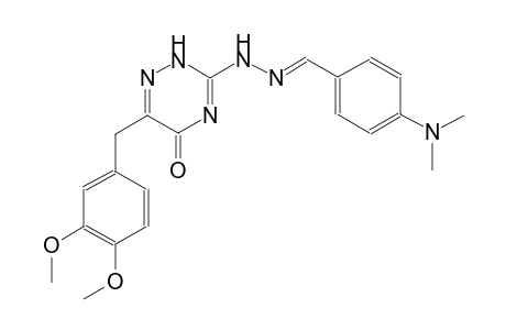 4-(dimethylamino)benzaldehyde [6-(3,4-dimethoxybenzyl)-5-oxo-2,5-dihydro-1,2,4-triazin-3-yl]hydrazone