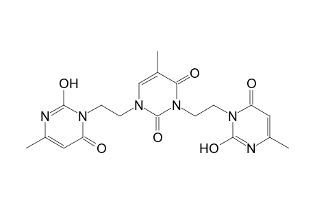 1,3-bis[2-(3',4'-Dihydro-6'-methyl-2'-hydroxy-4'-oxo-3'-pyrimidinyl)ethyl]-5-methyluracil