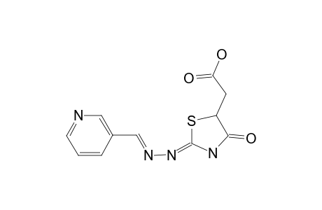 [2-(3-PYRIDYL-METHYLEN-HYDRAZONE)-4-OXO-1,3-THIAZOLIDIN-5-YL]-ACETIC-ACID