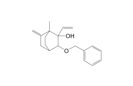 1-Methyl-6-methylene-2-ethenyl-3-(phenylmethoxy)bicyclo[2.2.2]octan-2-ol