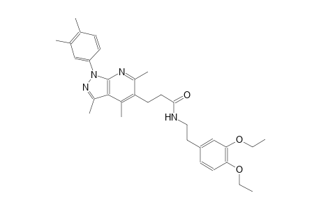 1H-pyrazolo[3,4-b]pyridine-5-propanamide, N-[2-(3,4-diethoxyphenyl)ethyl]-1-(3,4-dimethylphenyl)-3,4,6-trimethyl-