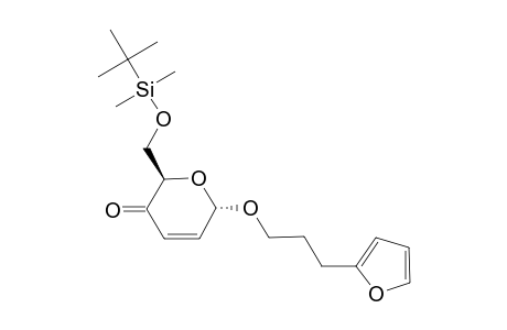 3'-(FURAN-2''-YL)-PROPYL-6-O-(TERT.-BUTYLDIMETHYLSILYL)-2,3-DIDEOXY-ALPHA-D-GLYCERO-HEX-2-ENOPYRANOSID-4-ULOSE