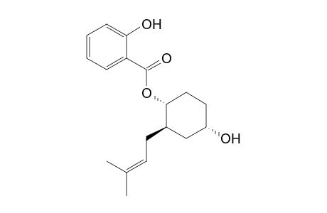 (1R,2S,4S)-4-hydroxy-2-(3-methylbut-2-en-1-yl)cyclohexyl 2-hydroxybenzoate