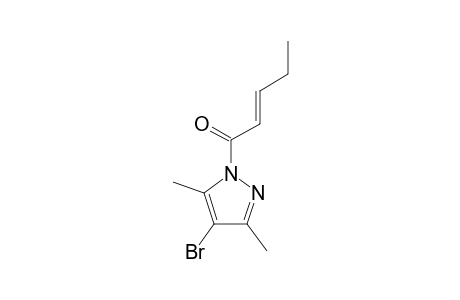 (E)-4-BROMO-1-(2-PENTENOYL)-3,5-DIMETHYLPYRAZOLE