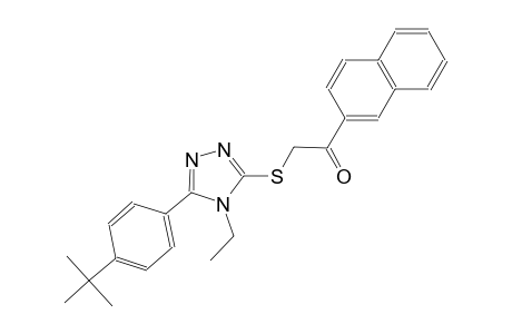 2-{[5-(4-tert-butylphenyl)-4-ethyl-4H-1,2,4-triazol-3-yl]sulfanyl}-1-(2-naphthyl)ethanone