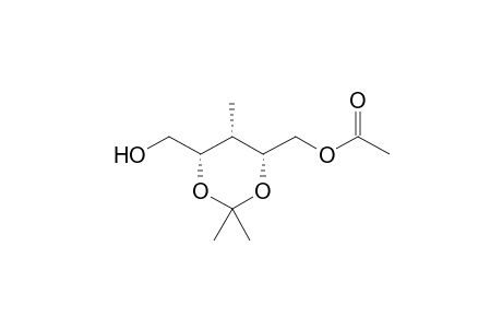 (4R,5S,6S)-4-Acetyloxymethyl-6-hydroxymethyl-2,2,5-trimethyl-1,3-dioxane