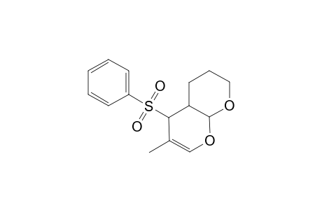 5-(Benzenesulfonyl)-3,4-dihydro-6-methyl-2H-tetrahydropyrano[2,3-b]pyran