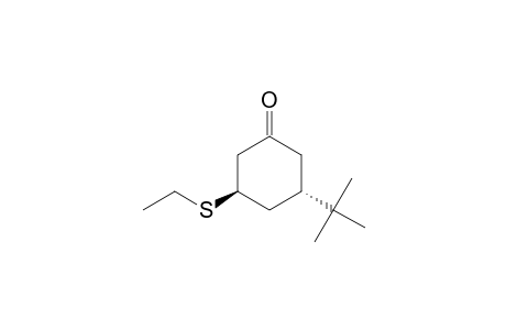 Cyclohexanone, 3-(1,1-dimethylethyl)-5-(ethylthio)-, (3S-trans)-