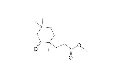 Cyclohexanepropanoic acid, 1,4,4-trimethyl-2-oxo-, methyl ester