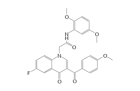 1-quinolineacetamide, N-(2,5-dimethoxyphenyl)-6-fluoro-1,4-dihydro-3-(4-methoxybenzoyl)-4-oxo-