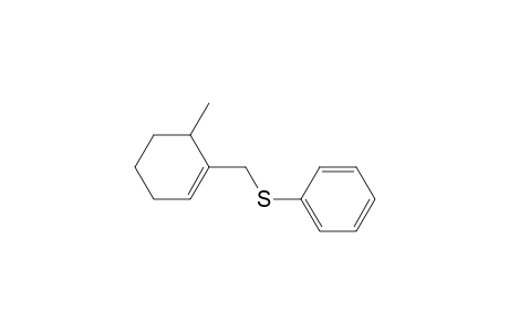 Benzene, [[(6-methyl-1-cyclohexen-1-yl)methyl]thio]-, (.+-.)-
