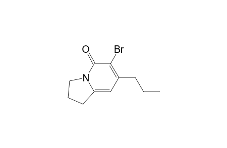 6-Bromanyl-7-propyl-2,3-dihydro-1H-indolizin-5-one