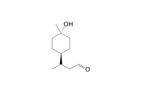 (+/-)-3-(trans-4'-hydroxy-4'-methyl-rel-1'-cyclohexyl)butanal
