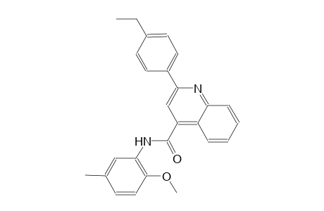 2-(4-ethylphenyl)-N-(2-methoxy-5-methylphenyl)-4-quinolinecarboxamide