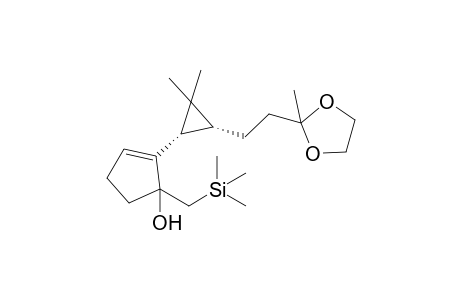 (1S,3R)-cis-3-(2-(2-Methyl-1,3-dioxolan-2-yl)ethyl)-1-(3-hydroxy-3-trimethylsilylmethylcyclopenten-2-yl)-2,2-dimethylcyclopropane