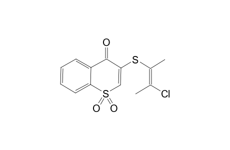 E-3-(2'-CHLORO-1'-METHYL-1'-PROPENYLTHIO)-THIOCHROMONE-1,1-DIOXIDE