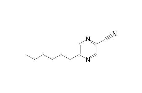 5-Hexylpyrazine-2-carbonitrile