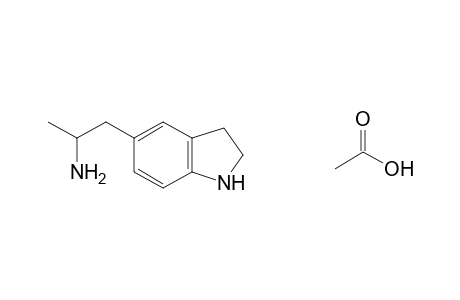 5-(2-aminopropyl)indoline, acetate(1:1)