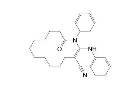 14-oxidanylidene-1-phenyl-2-phenylazanyl-1-azacyclotetradec-2-ene-3-carbonitrile
