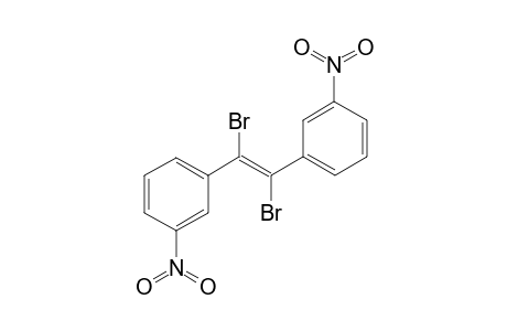 (E) .alpha.,.beta.,Dibromo-3,3'-dinitrostibene