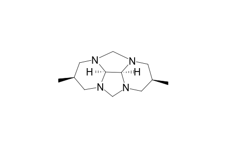 (2R*,6S**,8bR*,8cR*)-2,6-Dimethylperhydro-3a,4a,7a,8a-tetraazacyclopentano[def]fluorene