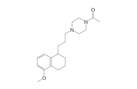 1-[4-[3-(5-methoxy-1,2,3,4-tetrahydronaphthalen-1-yl)propyl]-1-piperazinyl]ethanone