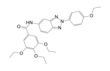 benzamide, 3,4,5-triethoxy-N-[2-(4-ethoxyphenyl)-2H-1,2,3-benzotriazol-5-yl]-
